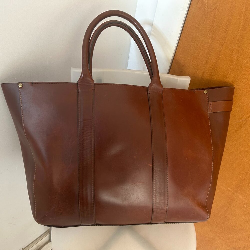 Coach F71502  Rustic Leather Zip Top Tote Bag NWT Mahogany